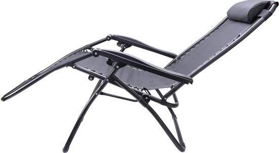 Chaise pliante et réglable PNI Relax , avec appui-tête, pour jardin, piscine  ou terrasse | bol.com