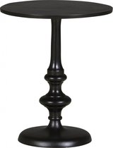 Table d'appoint Hedel Zwart - Métal Zwart Mat - 48x39x39cm (hxlxp) - Woonexpress