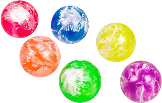 Uitdeelspeelgoed Stuiterballen Gestreept (6 stuks