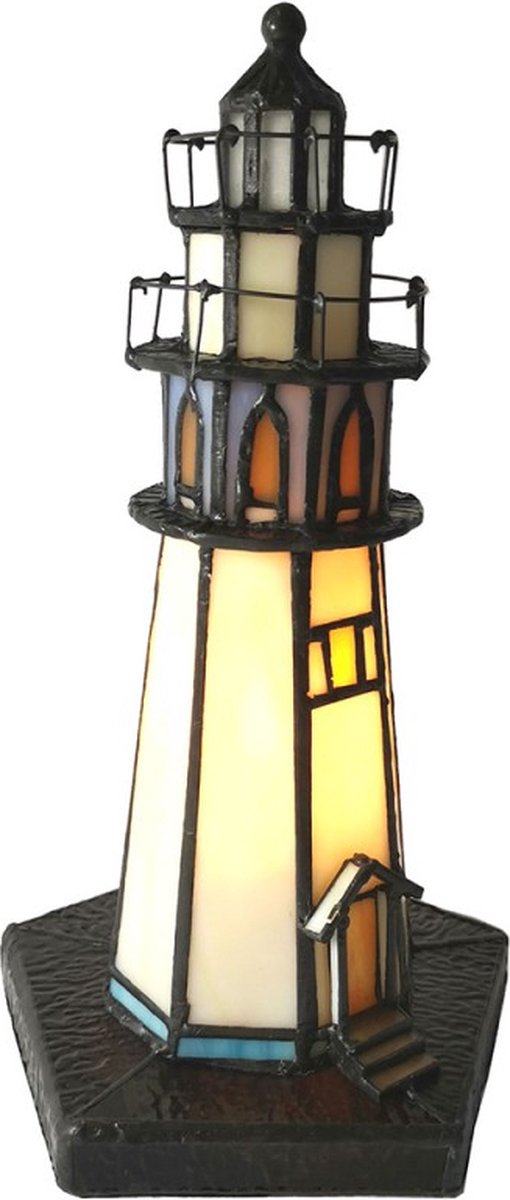 Tafellamp Tiffany ø 12*28 cm E14/max 1*25W Multi