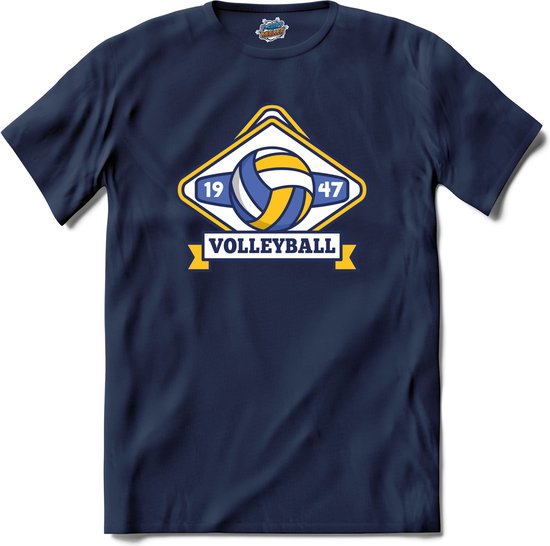 Volleybal sport - T-Shirt - Meisjes - Navy Blue - Maat 12 jaar