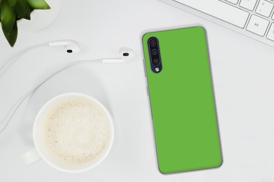 Telefoonhoesje Geschikt voor Samsung Galaxy A30s hoesje - Groen - Kleuren - Natuur - Siliconen Telefoonhoesje Telefoonhoesje