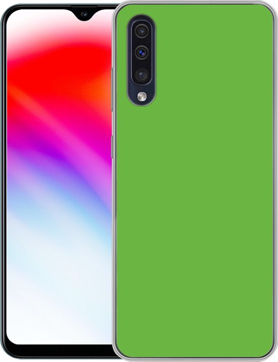 Telefoonhoesje Geschikt voor Samsung Galaxy A30s hoesje - Groen - Kleuren - Natuur - Siliconen Telefoonhoesje Telefoonhoesje