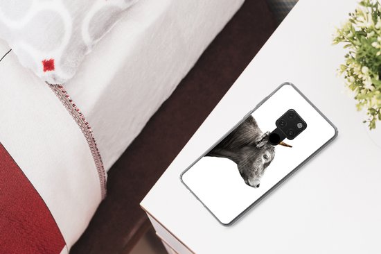 Coque Huawei P40 Lite - Scottish Highlander - Corne - Or - Coque de téléphone en Siliconen