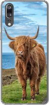 Coque Huawei P20 - Highlander écossais - Water - Cornes - Coque de téléphone en Siliconen