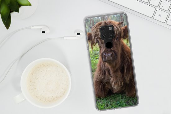 Coque Huawei P40 Lite - Highlander écossais - Crapaud - Animaux - Coque de téléphone en Siliconen