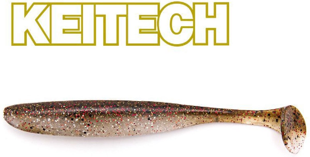 Keitech Easy Shiner 5inch 12,5Cm 5st. Green Pumpkin / Chartreuse