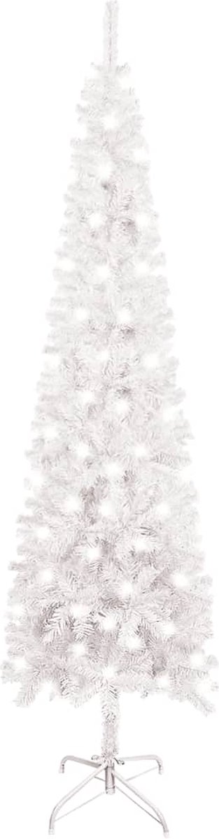 Prolenta Premium - Kerstboom met LED's smal 120 cm wit