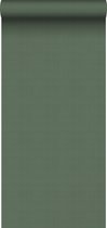 Papier peint ESTAhome texture lin gris vert olive - 139240 - 0,53 x 10,05 m