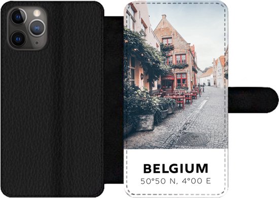 Bookcase iPhone 11 Pro telefoonhoesje - België - Café - Terras - Rood - Met  vakjes -... | bol.com