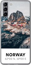 Coque Samsung Galaxy S21 Plus - Norvège - Water - Montagnes - Coque de téléphone en Siliconen