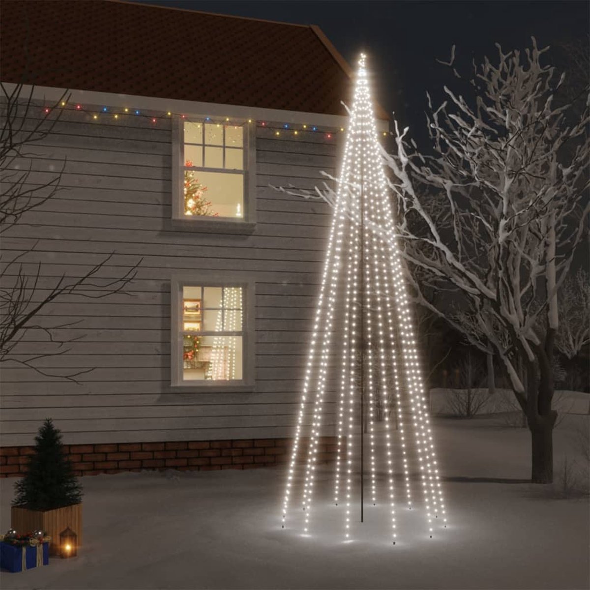 Prolenta Premium - Kerstboom met grondpin 732 LED's koudwit 500 cm