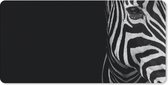 Bureauonderlegger - Dieren - Zebra - Zwart - Wit - 60x30 - Muismat