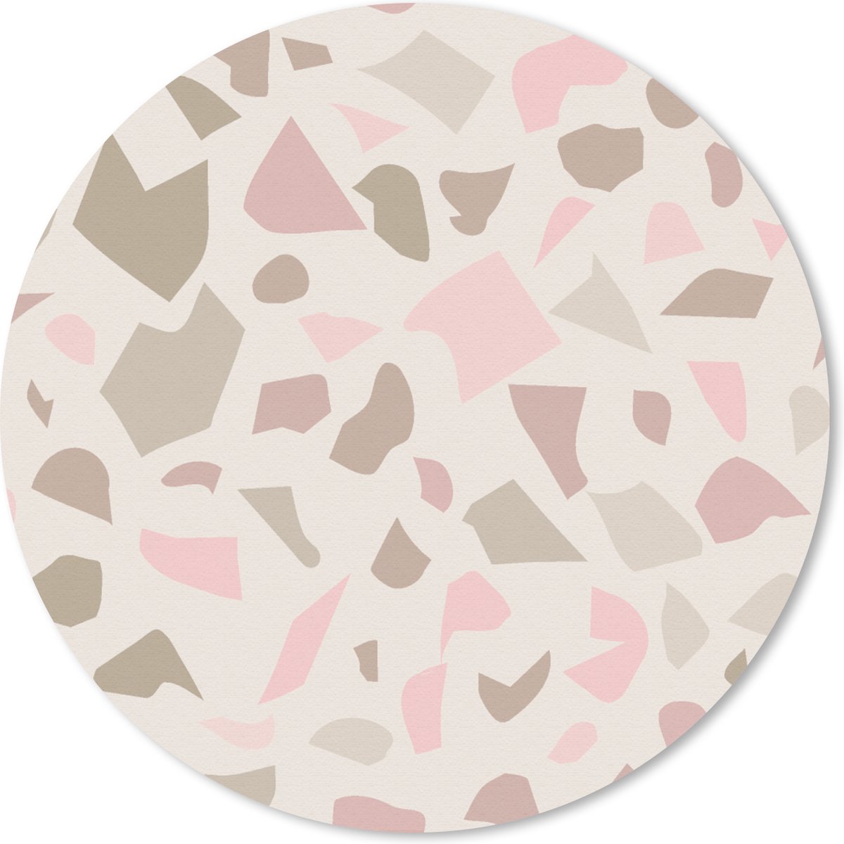 Muismat rond 20x20 cm - Mousepad Marmer - Pastel - Patronen - Ronde muismatten