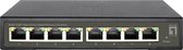 LevelOne GES-2108P commutateur réseau Géré L2 Gigabit Ethernet (10/100/1000) Connexion Ethernet, supportant l'alimentation via ce port (PoE) Noir