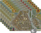 Set de table - Carte - Maastricht - Vintage - 45x30 cm - 6 pièces