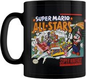 Super Nintendo - Super Mario All Starsl Zwarte mok