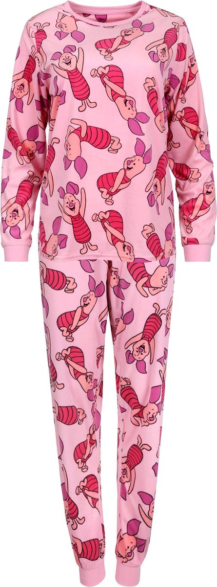 Winnie the Pooh, Knorretje Disney - Roze pyjama voor dames, warme, lange mouwen / M