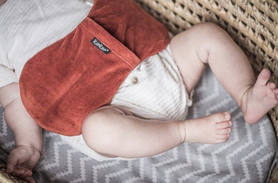 Losse hoes voor de KipKep Woller - Woller Cover Rusty Spice - oranje roest - nicky katoen velour — afbeelding 4