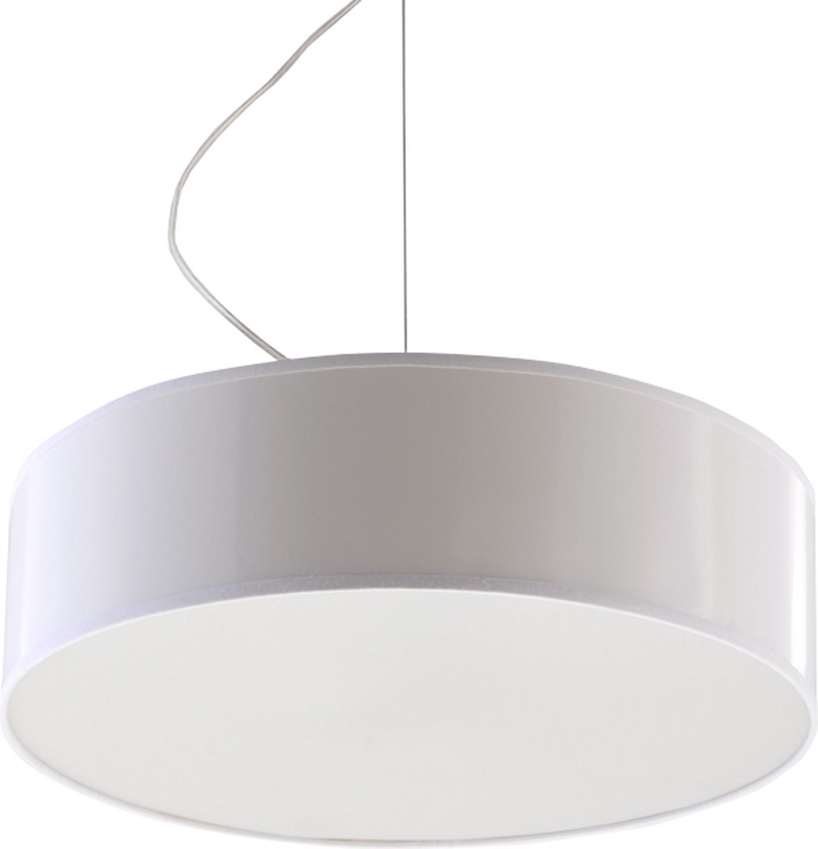 Light Your Home Jax Hanglamp - Ø 35 Cm - PVC - 2xE27 - Woonkamer - Eetkamer - Wit