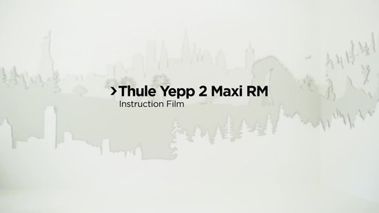 Thule Yepp 2 Maxi - fietsstoeltje - achterzitje - Bagagedrager montage - Midnight Black
