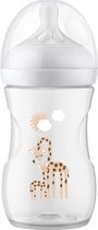 Bol.com Philips Avent Natural Response Babyfles 260 ml – Flow 3 – Giraffe aanbieding
