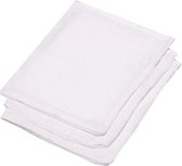 Meyco Baby Uni washandjes - 3-pack - hydrofiel - white - 20x17cm