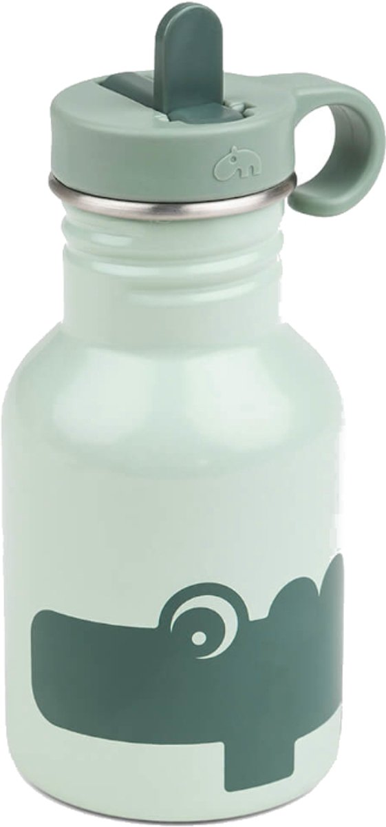 Done by Deer RVS drinkfles croco 350 ml green