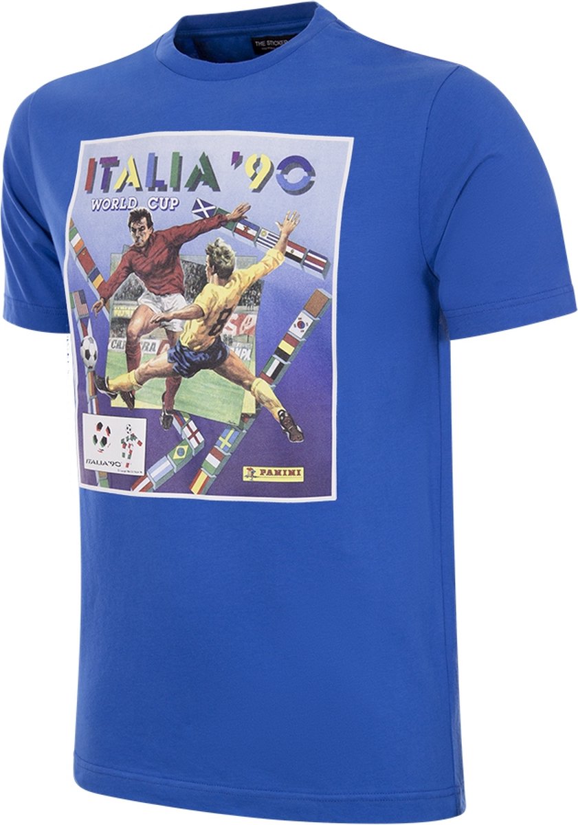 COPA - Panini FIFA Italië 1990 World Cup T-shirt - Mannen - Blauw - L