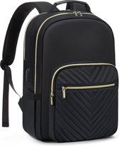 Laptoprugzak Voor Dames - 15.6" - Waterdicht Met USB - Geschikt Voor Werk en Reizen