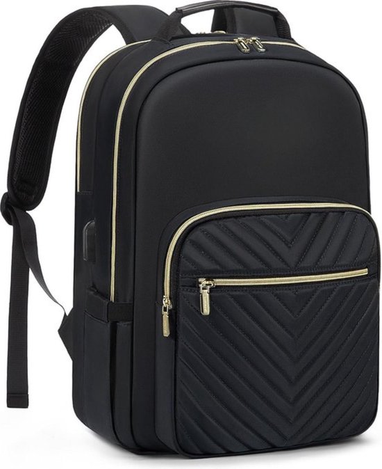 Laptoprugzak voor dames, draagtas, omvormbaar, casual, rugzak, laptop, voor werk, school, reizen, vrije tijd, beige (Apricot