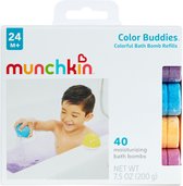 Munchkin Bruistabletten voor in bad - Color Bombs - 40 Stuks Bruistabletten - Bruikbaar voor Color Buddies en ColorMix Lab