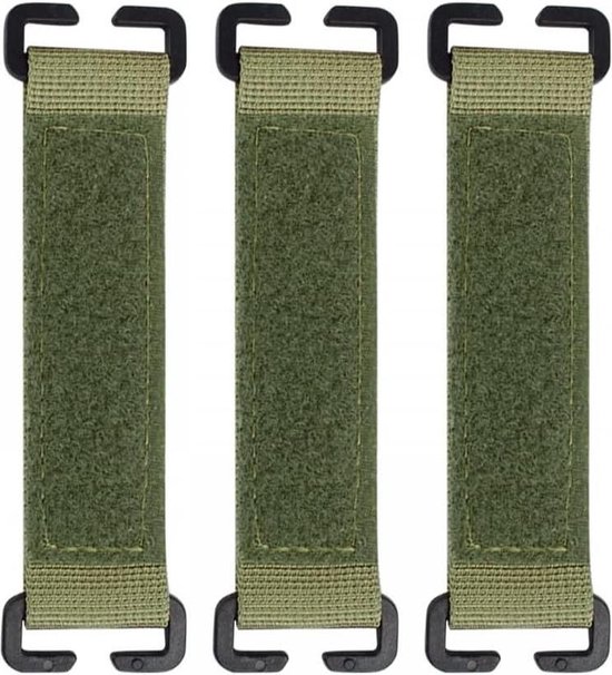 3 stuks tactische Molle-bevestiging, draagbare klittenband