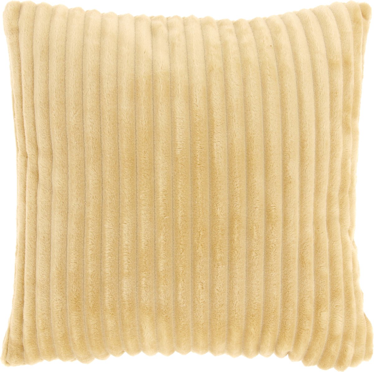 DEZ - Sierkussen - 45x45 cm - Effen - Ribmotief