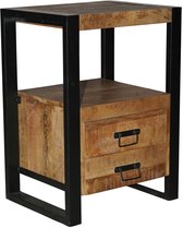 Teak Bijzettafel - IJzer / Table / Furniture