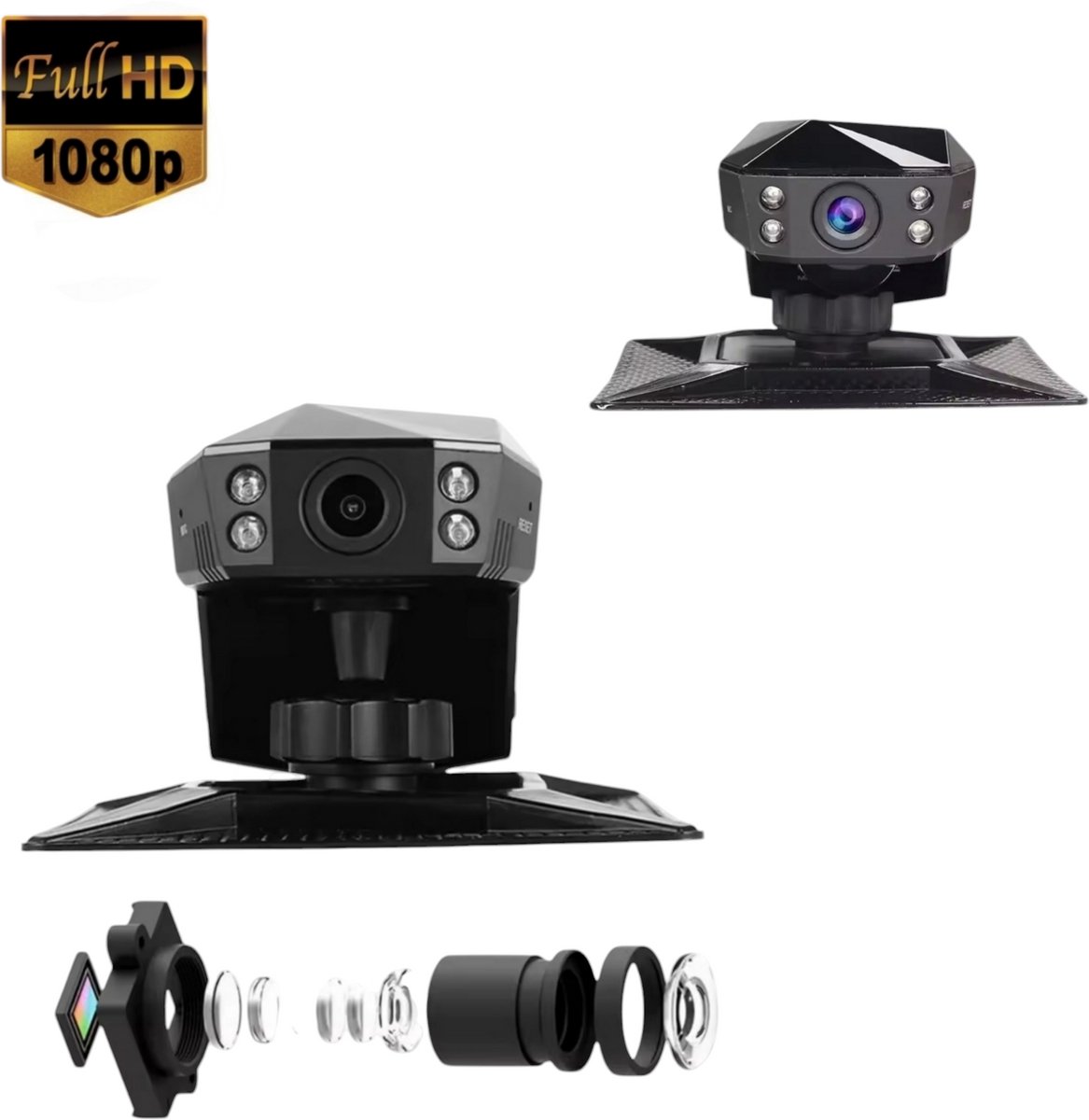 Gabrys® Dashcam voor auto - 4K HD - 1080P - 2" HD scherm - Looprecording - Full HD - Emergency - noodgeval - Nachtzicht - Incl 32GB SD-kaart – foto 4