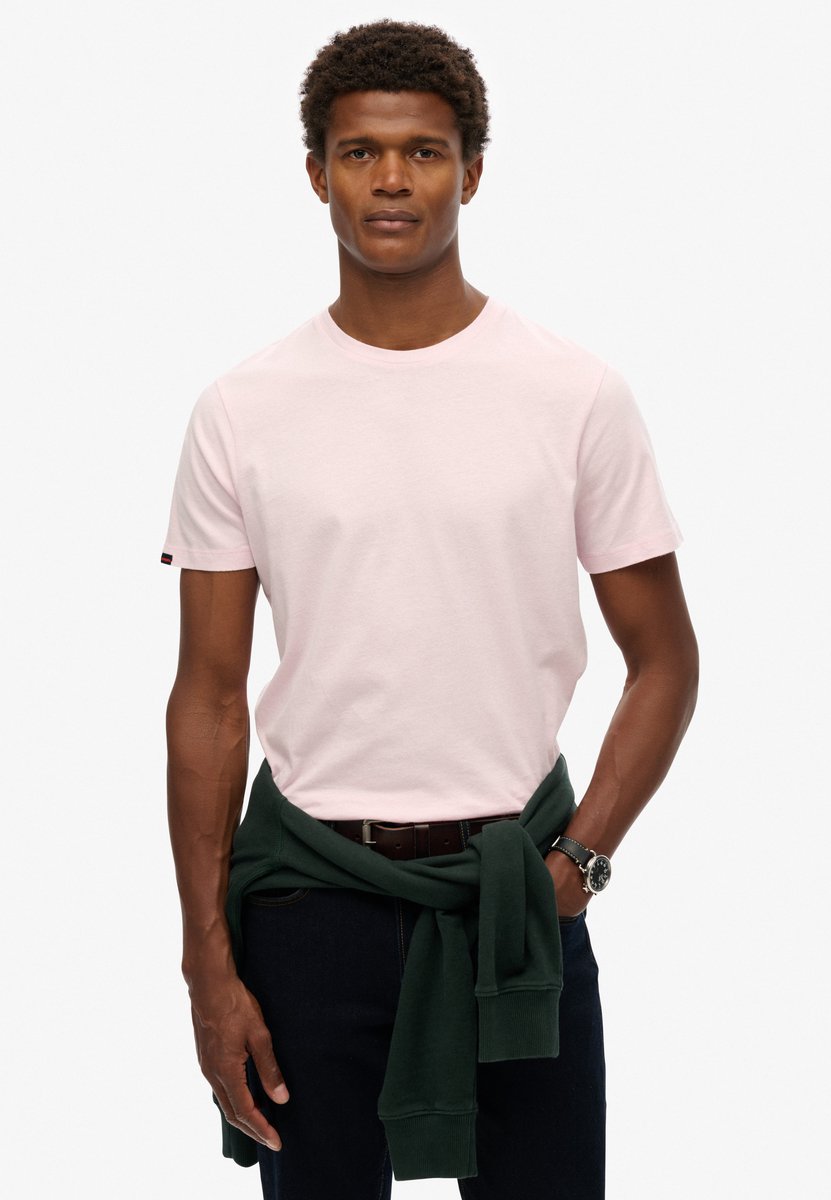 Superdry Classic Essential T-shirt Heren T-shirts Roze