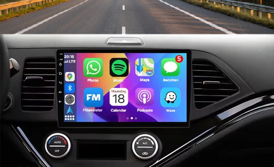 Autoradio 2/32GB met Carplay en Android auto | Geschikt voor Kia Picanto & Morning TA 2011-2017 | Radio scherm met Navigatie | 2011 2012 2013 2014 2015 2016 2017