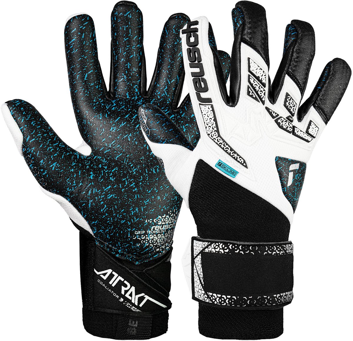 Reusch Attrakt Freegel Fusion Goaliator White Silver Keepershandschoenen - Maat 8