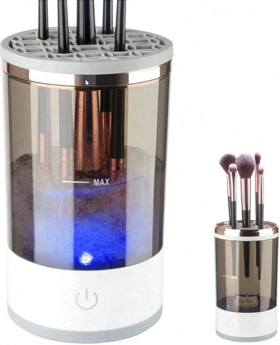 S&E Elektrische Make-up Borstelreiniger – Automatisch Roterend, Geschikt voor Alle Maten Make-up Borstels