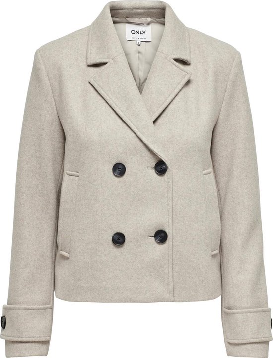 ONLY ONLFREJA LIFE SHORT DB JACKET OTW NOOS Dames Jas - Humus Melange