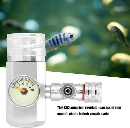 DONGKER CO2 Druckminderer, CO2 Regler für Aquarium, Aluminiumlegierung