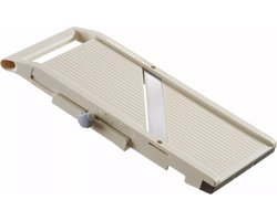 HENDI Japanse mandoline – verstelbare snijdikte – brede snijoppervlak – met vingerbeschermer – 380x180x45 mm