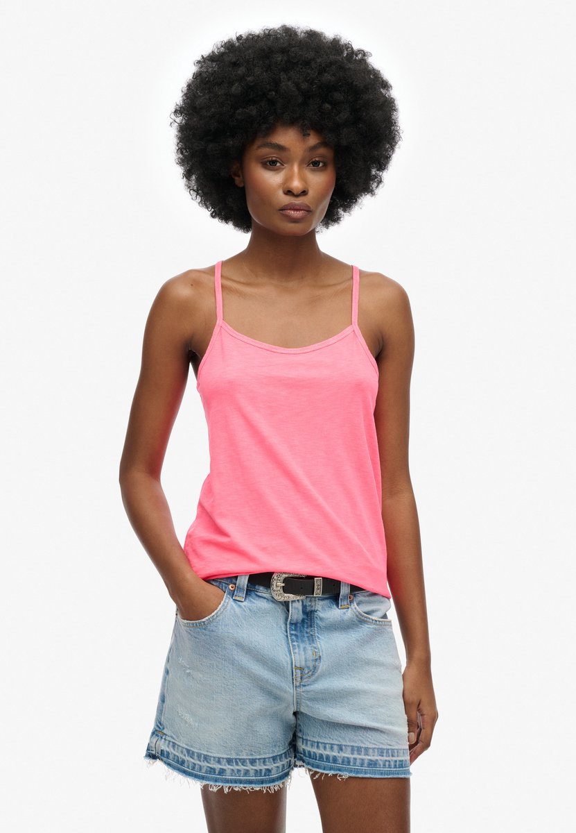 Superdry STUDIOS STRAPPY VEST Dames Top Roze
