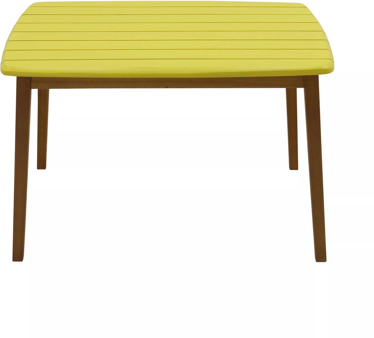 Vente-unique Kindertuintafel van geel acaciahout - GOZO L 80 cm x H 50 cm x D 60 cm