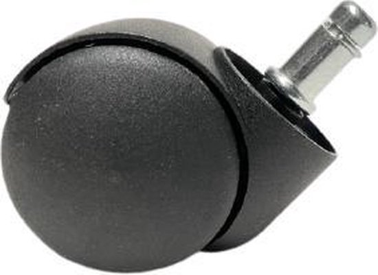 Bureaustoel wielen 5 stuks - 50 mm nylon niet remmend voor gebruik op een zachte vloer