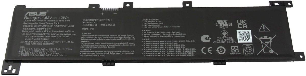 Asus 0B200-02560200 Batterij - 42Wh