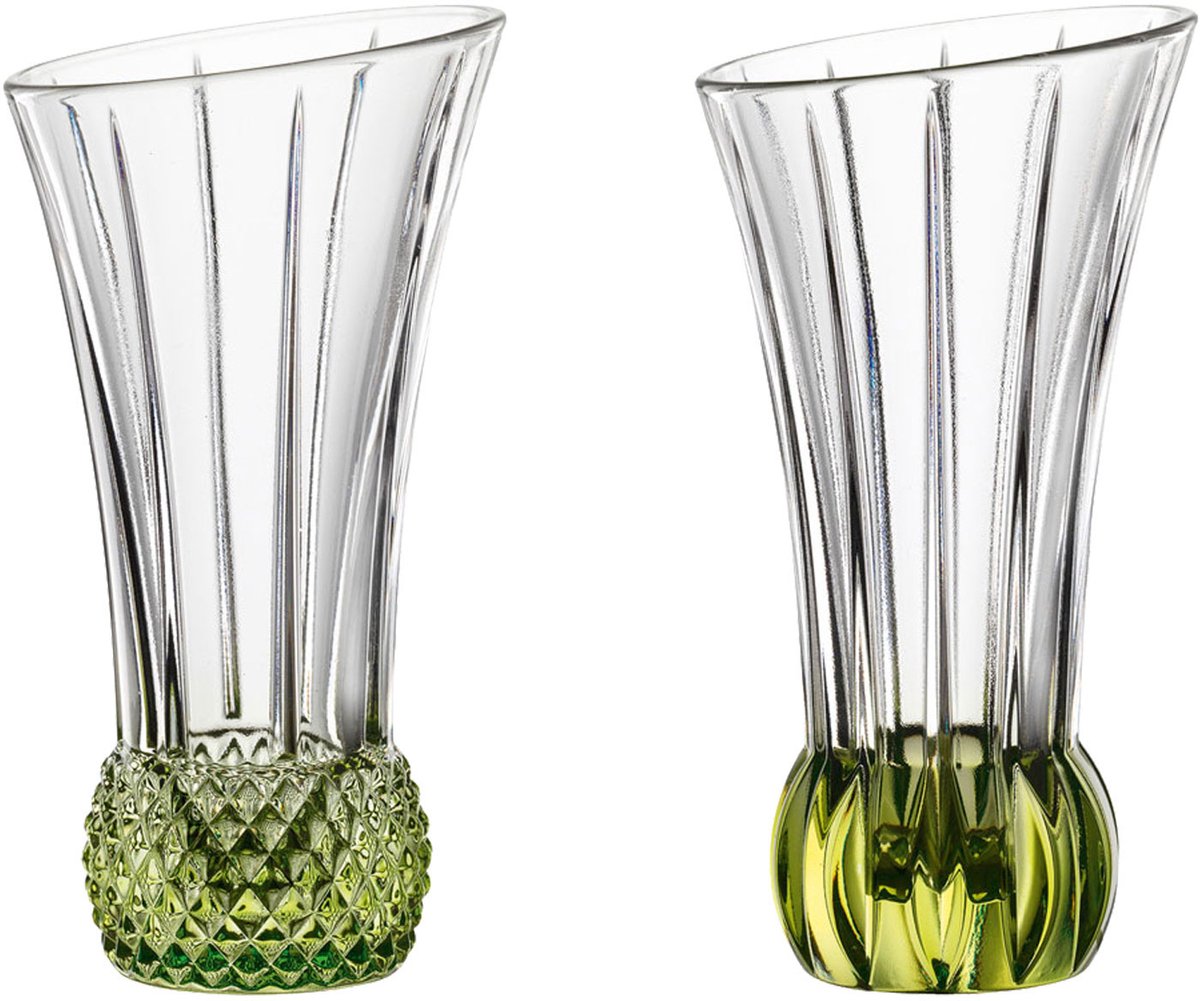 Nachtmann tafelvaasset Spring Lime 2-delig, bloemenvazen, decoratieve vazen, kristalglas, 103594