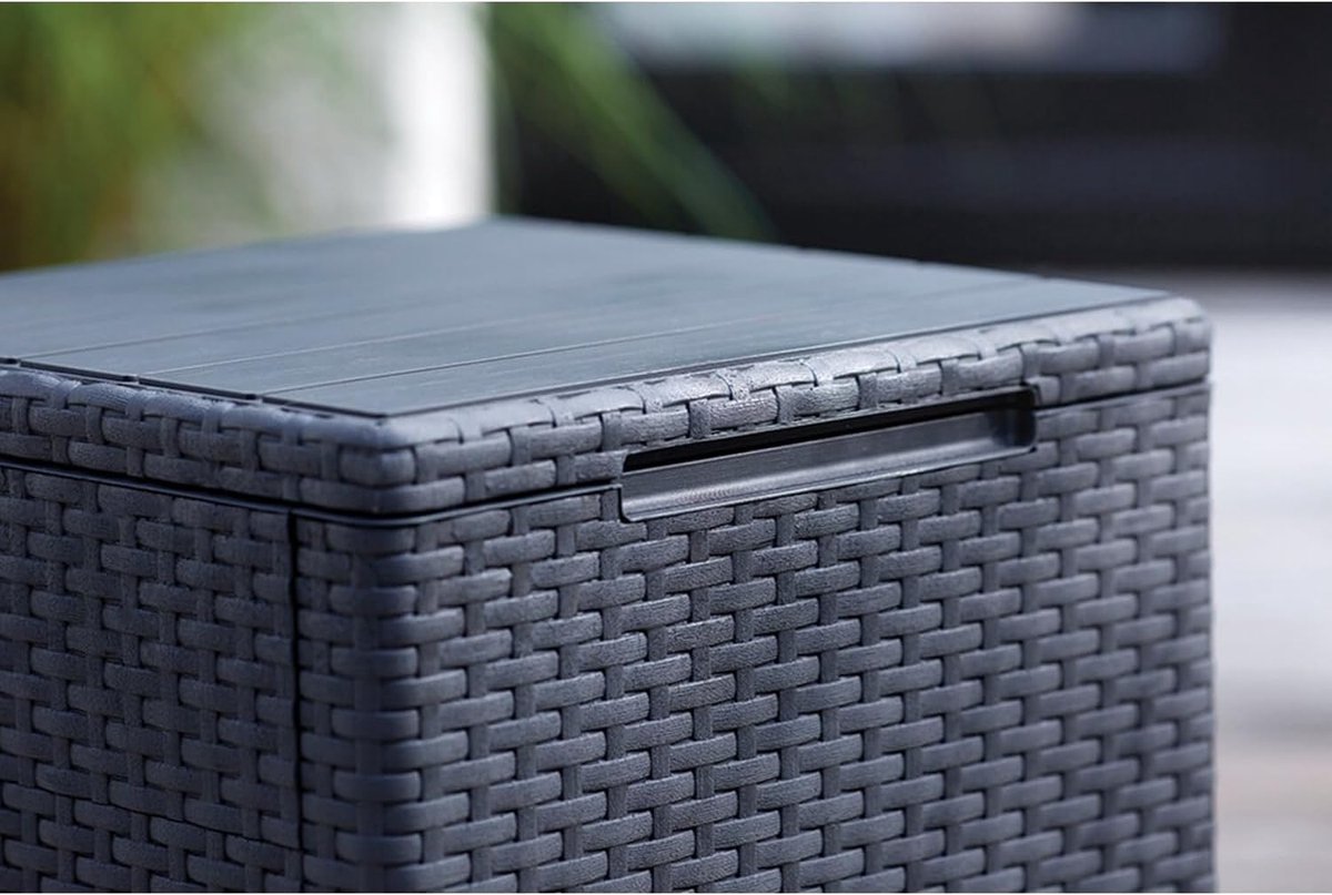 Dutchers® Bijzettafel - Opberger - Tuinbox - Tuin box - Terrasbox - Opbergmand - Opbergbox - Opbergdoos met deksel - waterdicht thumbnail 4