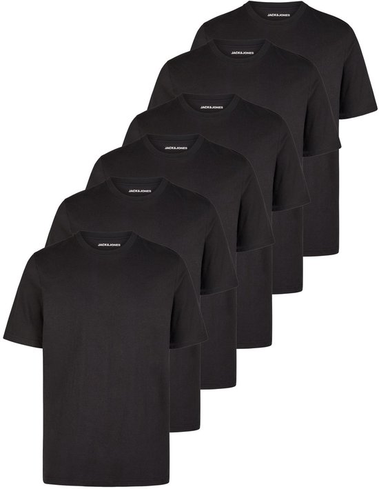 T-shirt homme Jack & Jones JACJEANS UNDERWEAR 6 PACK coupe regular Zwart XL Col rond Adultes en 100% coton